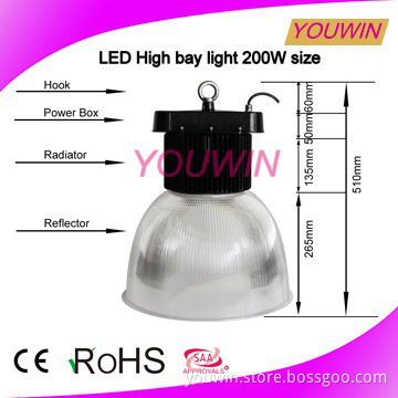 LED factory project 120w 150w 200w energy saving LED high bay light